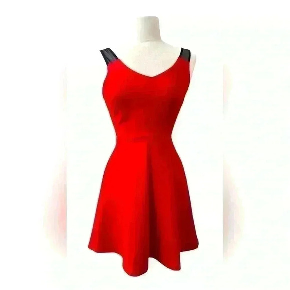 Sweet Storm red 👠and black accent dress - Picture 1 of 6